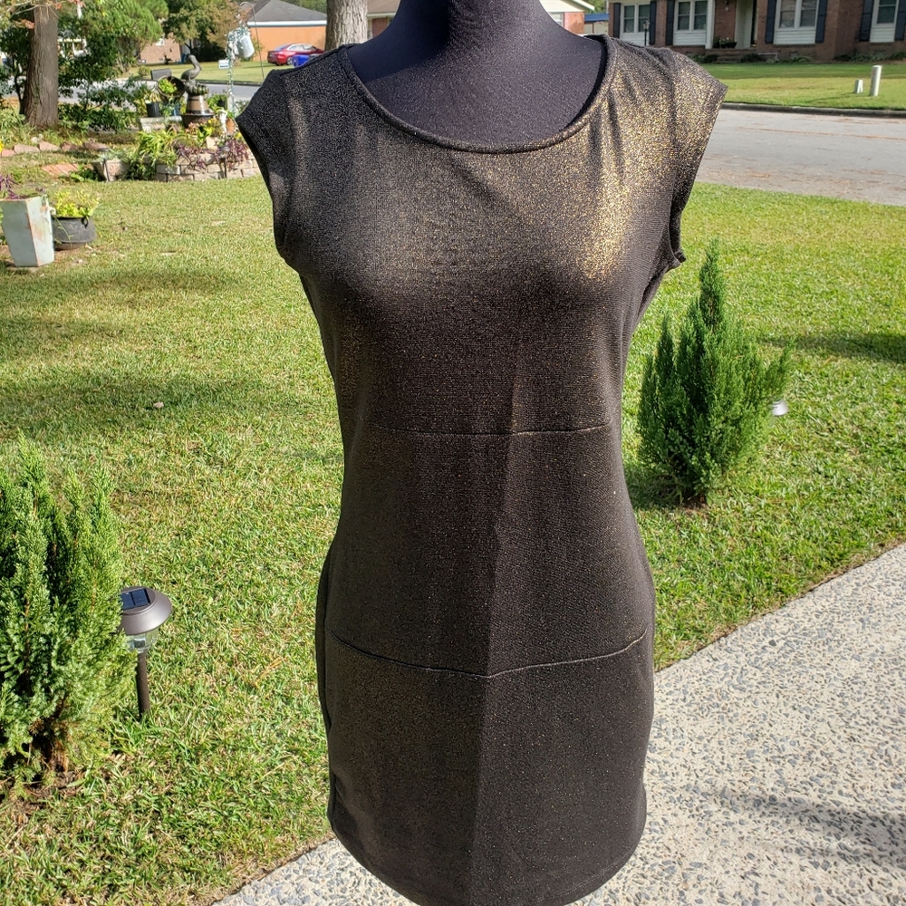 Gold shimmer dress